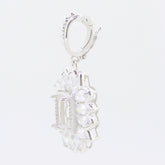 Sterling Silver Semi Mount Pendant Setting Cushion CU 14x10mm Halo